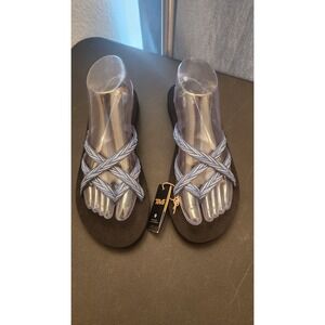 Teva Olowahu Artful Quick Dry Vegan Womens  Sandals In Blue Black US‎ 8